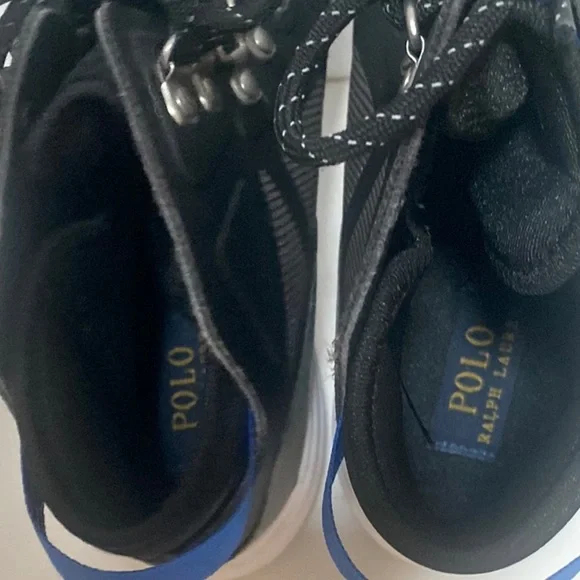 Polo by Ralph Lauren Boys Black/Gray/Blue Boots Size 4 - Picture 9 of 9